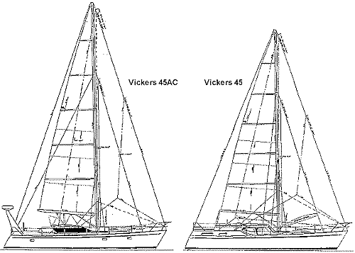Vickers 45 sail plans